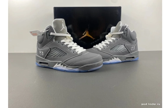   136027-005 136027-005  'Wolf Jordan 5 Retro Grey' 0331